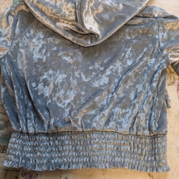 Crushed velvet hoodie - Picture 5 of 6